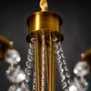 Křišťálová lustrová lampa APP765-6CP zlatá