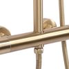 Shower set with thermostatic mixer REA VINCENT Gold Brushed
