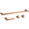 Badezimmer-Accessoire-Set Mati Brush Copper 4-teilig