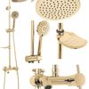 Shower set REA LUIS GOLD