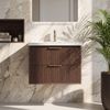 Тумба для ванной с раковиной REA Sherry 60cm Brown Walnut