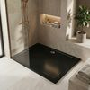Receveur de douche acrylique Rea Savoy Black 80x100