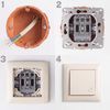 Doorbell Push Button with Frame OSTE JNH008-W BEIGE