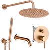 Built-in shower set Rea Lungo Copper Brush + BOX