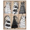 CHRISTMAS TREE SET 12 PCS WOODEN CHRISTMAS TREES