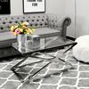 Glass coffee table Glamour 90x50 CT-018