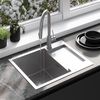 Stainless steel sink Paul BRUSH NICKEL