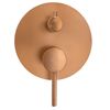 Colonne de douche-baignoire encastrée Rea Lungo Copper Brush + BOX