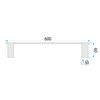 Bathroom hanger Tomi 5801 Brush Nickle