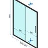 Shower enclosure Rapid Slide Gold