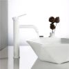 Bathroom faucet Rea Lungo White High