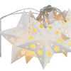 Lampki choinkowe Girlanda LED papierowe gwiazdy CD008