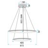 Люстра LED LHJ007-CP2 GOLD