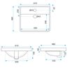 Inset washbasin Rea ALISHA