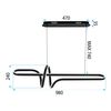 Lámpara LED G038-CP Black