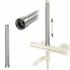 Extension for a bathtub and shower set NICKEL BRUSH INOX 30cm