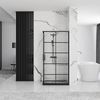 shower enclosure Rea Concept Black 80x100