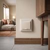 Presa singola con messa a terra e coperchio con cornice OSTE JNH005-G Beige