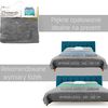 bedspread- quilted/double-sided Diamante Mint / L.Grey