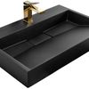 Lavabo de conglomerado GOYA BLACK MAT 70CM