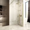 Shower screen Rea Aero Gold Brush 90