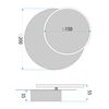 WALL LAMP LED LHJ082-W BLACK