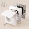 Presa singola con messa a terra e coperchio OSTE JNH005-G White