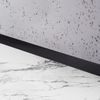 Front shower tray strip 130cm Black