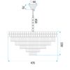 Lamp Cristal G055-CP 50cm CHROME
