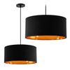 Lampă suspendată Negru Auriu 40cm APP620-1CP