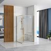 Square shower enclouser Fargo 100x80 Gold