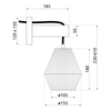 Deckenlampe  APP1149-1W Wood