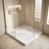 shower tray Rea Belmond White 80x80 Chrome