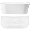 Wall acrylic bath CAPRI 160cm