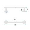 Bathroom hanger 6603 Modern Titan