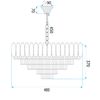 Lamp Cristal G057-CP 50cm GOLD