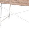 Scandinavian Loft Computer Desk Shelfs WHITE/OAK SANOMA