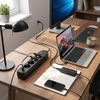 Prelungitor Multipriză 4 prize + 2x USB-A + USB-C JNH025-4B Black