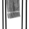 Freestanding Towel Racks Metal Black Double 391872
