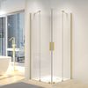 Cabine de douche REA Montana Double Gold Brush 80x100