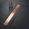 Linear drainage REA Neox pro Brushed Copper 100