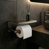 Държач за тоалетна хартия с етажерка 6613 Modern Titan