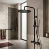 Kulatá dešťová sprcha REA JS-P014B 30cm Black