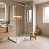 shower tray Rea Belmond White 90x120 Chrome