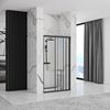 Shower doors Rea Alex Black 100