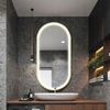 Mirror LED OVL 50x100cm Gold