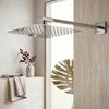 Deszczownica kwadratowa czarna REA JS-P015 25cm Chrom