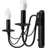 Lampe murale Rustique Classique Black APP646-2W