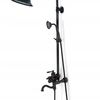 Shower set with shower spout Rea Vintage Black