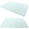 Tapis en peluche Clover Zig Zag Mint